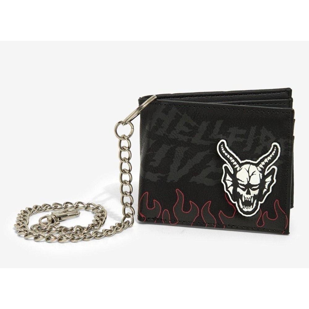 NWT Netflix Stranger Things Hellfire Club Chain Wallet Eddie Munson